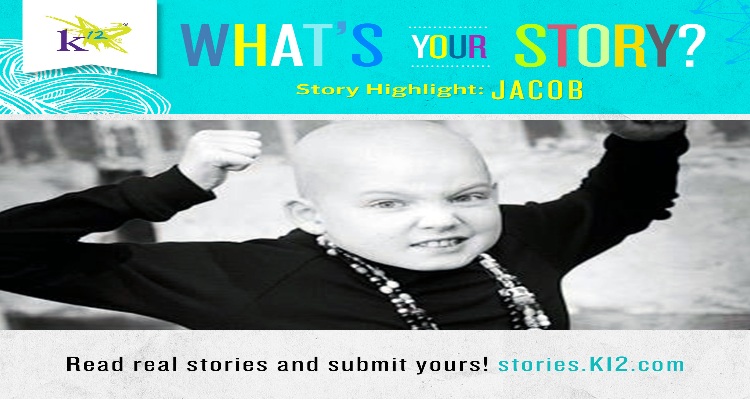Jacob has Leukemia, and is able to achieve his student success with online education which allows him to work around his chemotherapy and hospital visits.