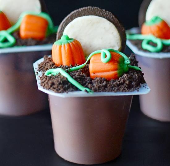 Halloween Treats: Pumpkin Patch Pudding Cups