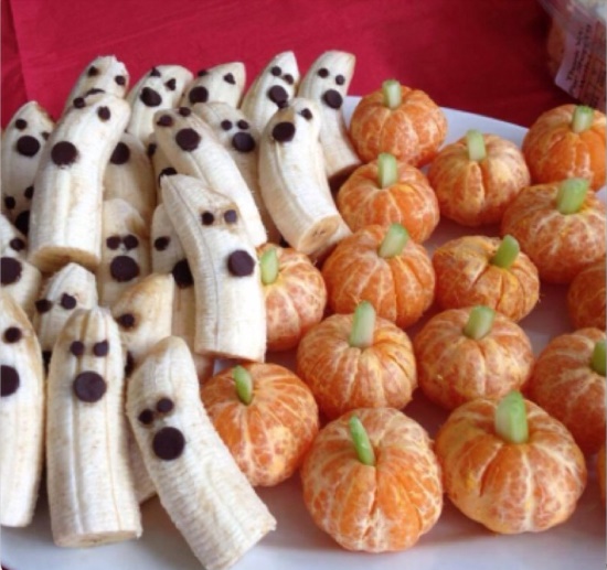 Halloween Treats: Boo-nanas and Pumpkin Oranges