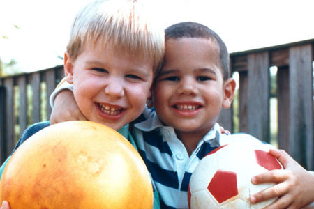 kids playing together