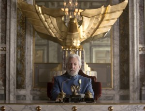 Hunger Games: Mockingjay - President Snow uses Peeta to counter Katniss' messages of uprising.