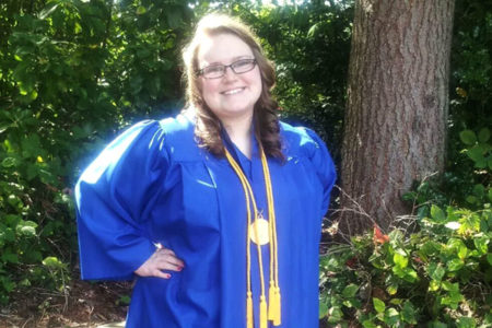 Online education allowed Hannah to work with her impairments, and was able to graduate early thanks to the individualized learning provided.