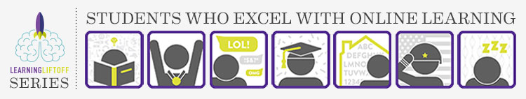 Read more about students who excel with online learning