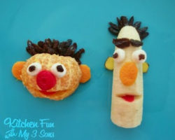 Ernie and Bert fruit faces