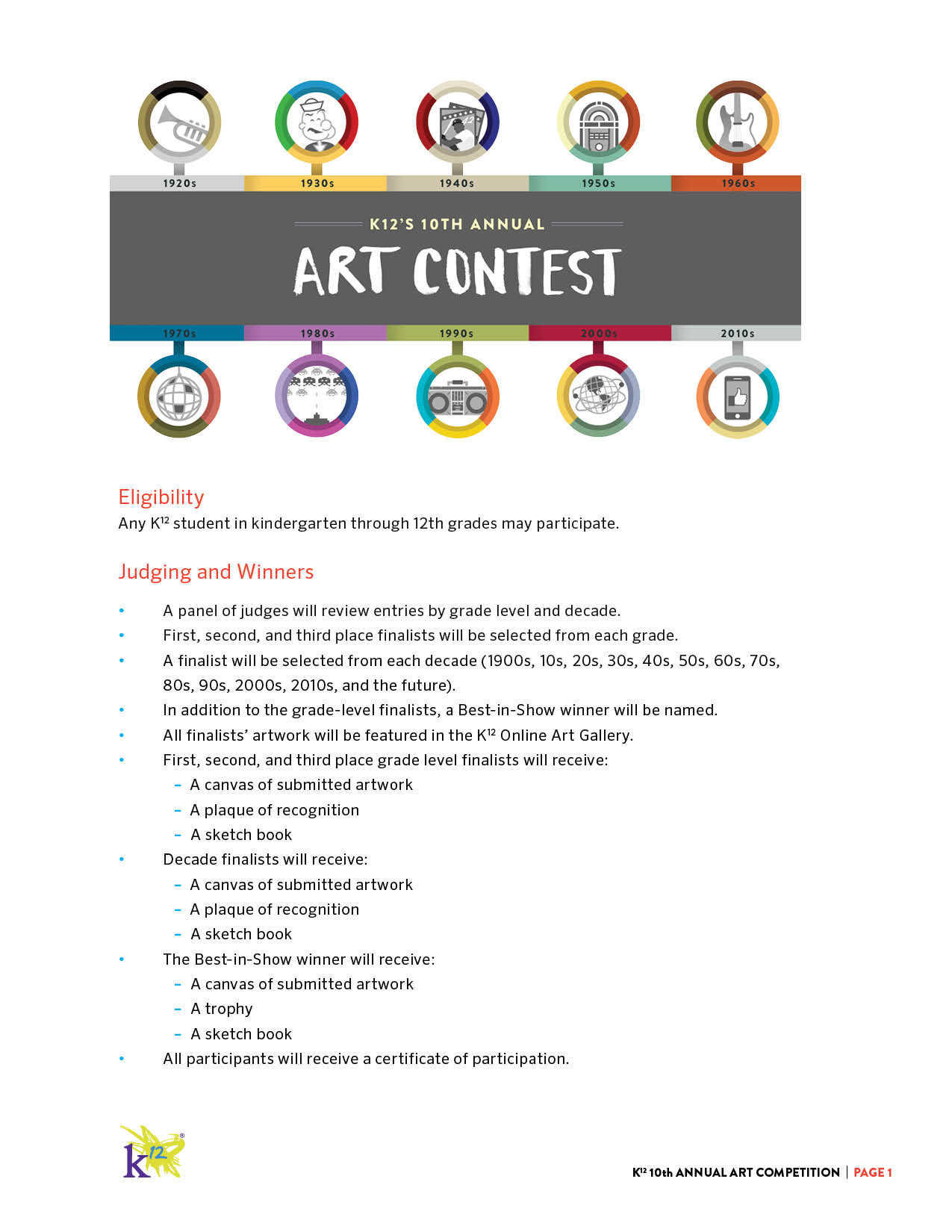 "10th Annual Art Contest" Official Rules - Learning Liftoff