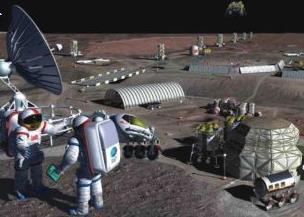 NASA colony on the moon