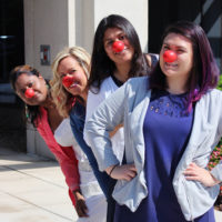 K12 Staff wearing Red Noses