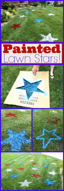 Fourth of July Decor Painted Lawn Stars 5