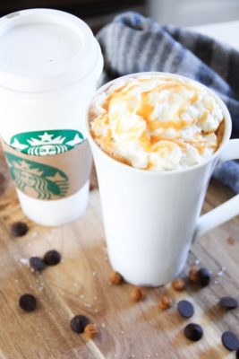 Copycat Starbucks Salted Caramel Hot Chocolate