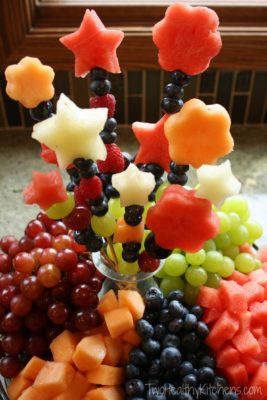 fruit in skewers