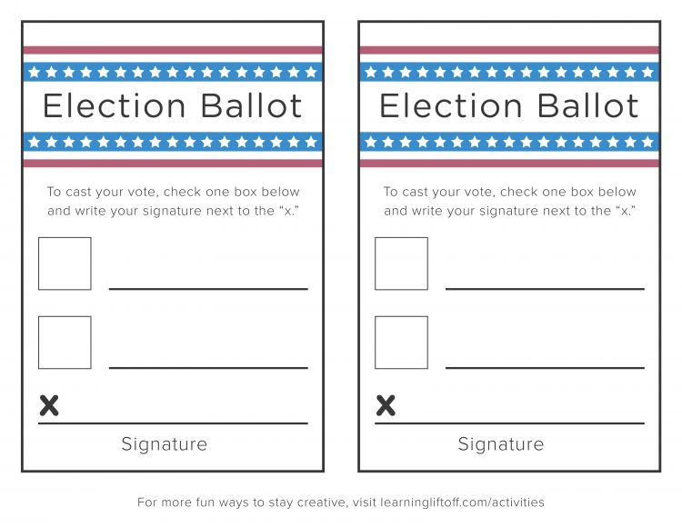 Printable Free Editable Voting Ballot Template Printable Templates Free