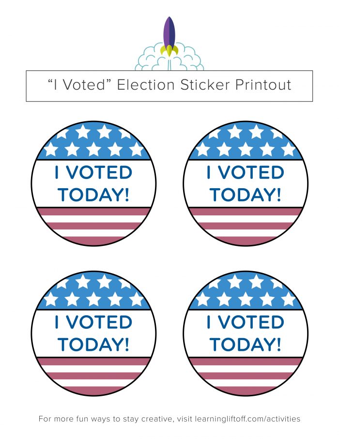 "i voted" stickers