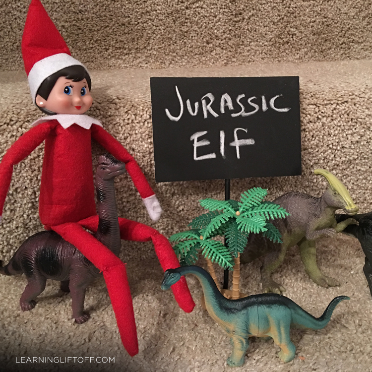 Elf on the Shelf jurassic