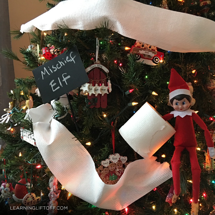 Elf on the Shelf mischief