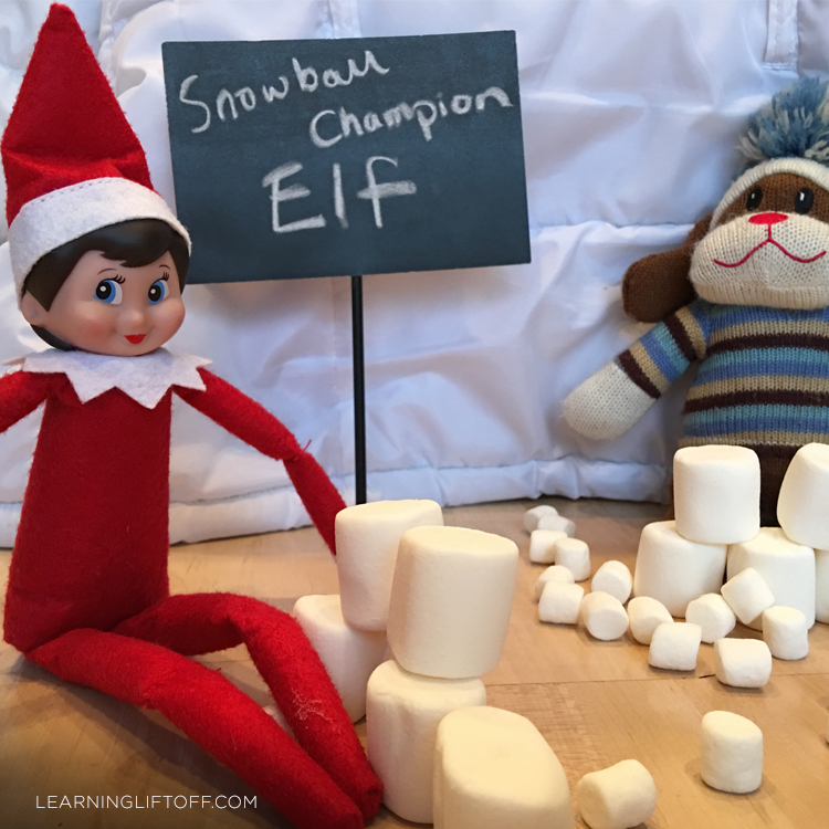 Elf on the Shelf snowball