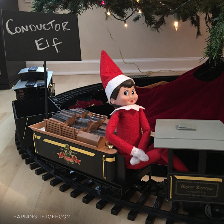 Elf on the Shelf train