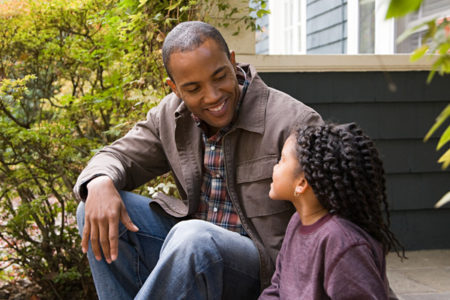 father & daughter chat