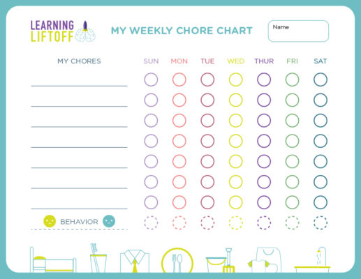 How To Make A Chore Chart In Excel