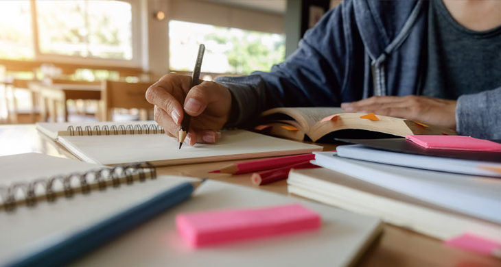 Students doing Homework