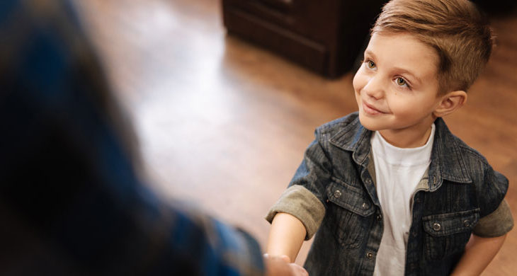 young boy shaking hands - gentlemen