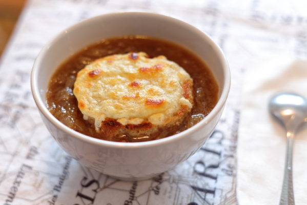 Bowl of French onion soup