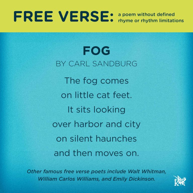Types of Poetry Free Verse