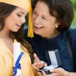 Relative giving gift to graduate