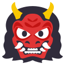 red face with horns emoji
