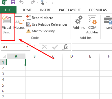 excel screenshot visual basics