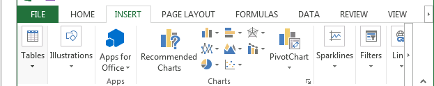 chart insert excel screenshot