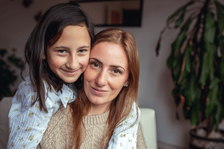 mother and daughter
